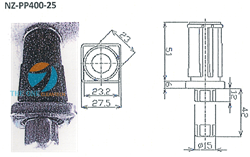 Chân đế điều chỉnh đáy tròn NZ-PP400-25
